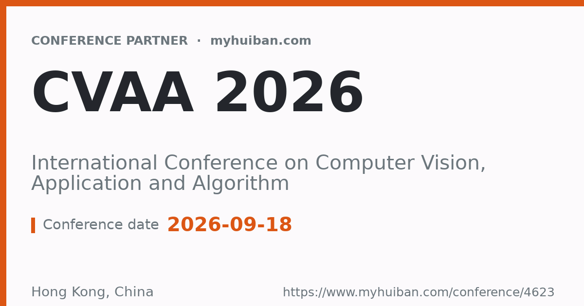 CVAA 2025: International Conference on Computer Vision, A ...