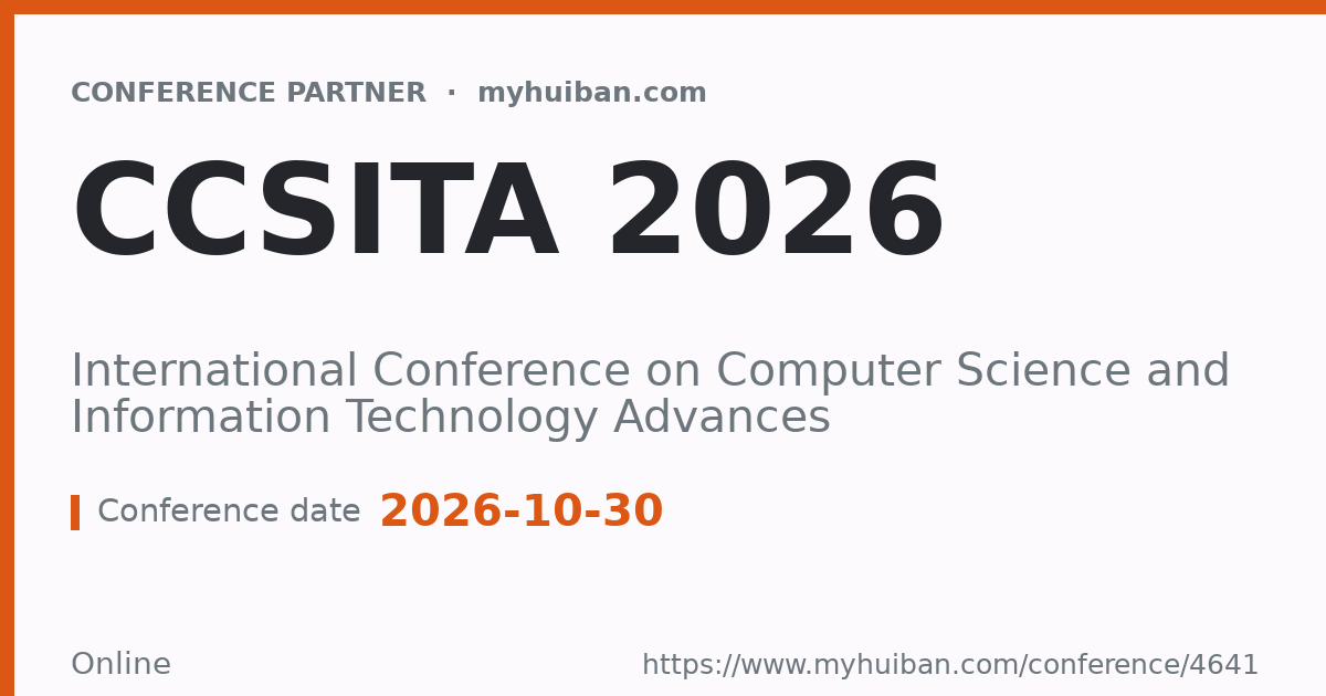 CCSITA 2023: International Conference on Computer Science ...