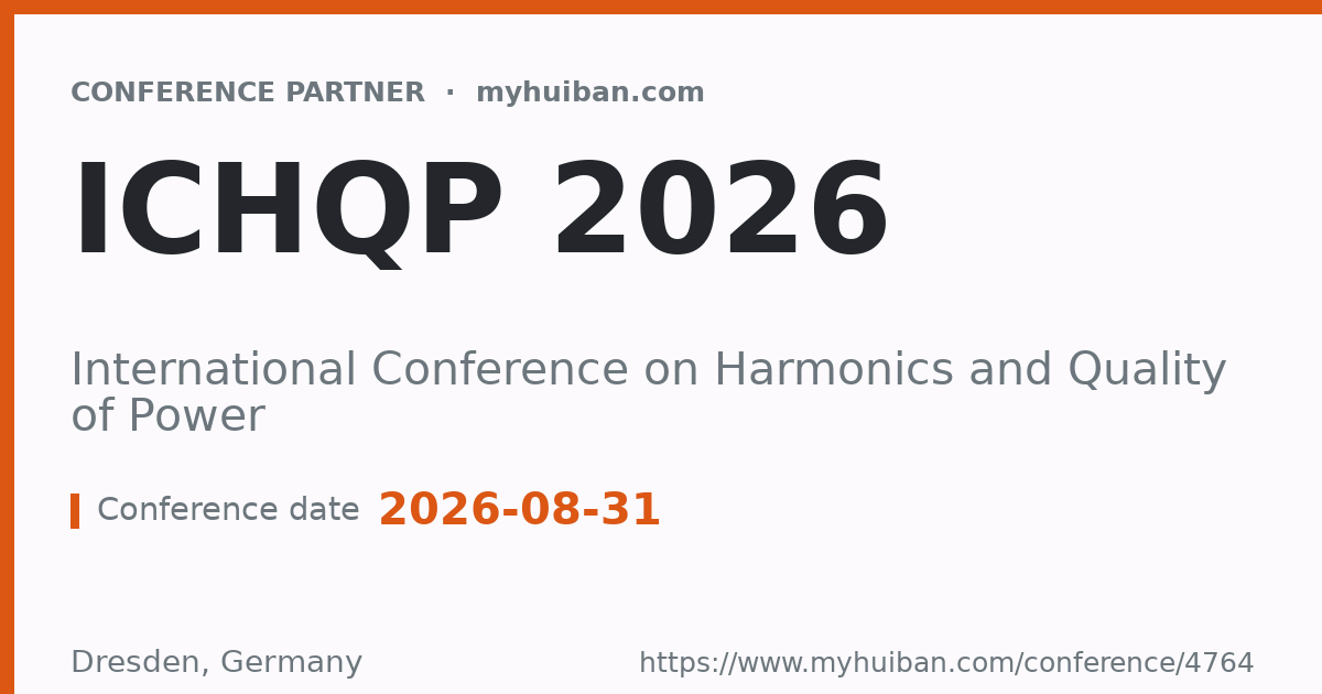 ICHQP 2026: International Conference on Harmonics and Qua ...