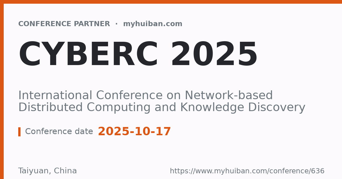 CyberC 2025: International Conference on Network-based Di ...