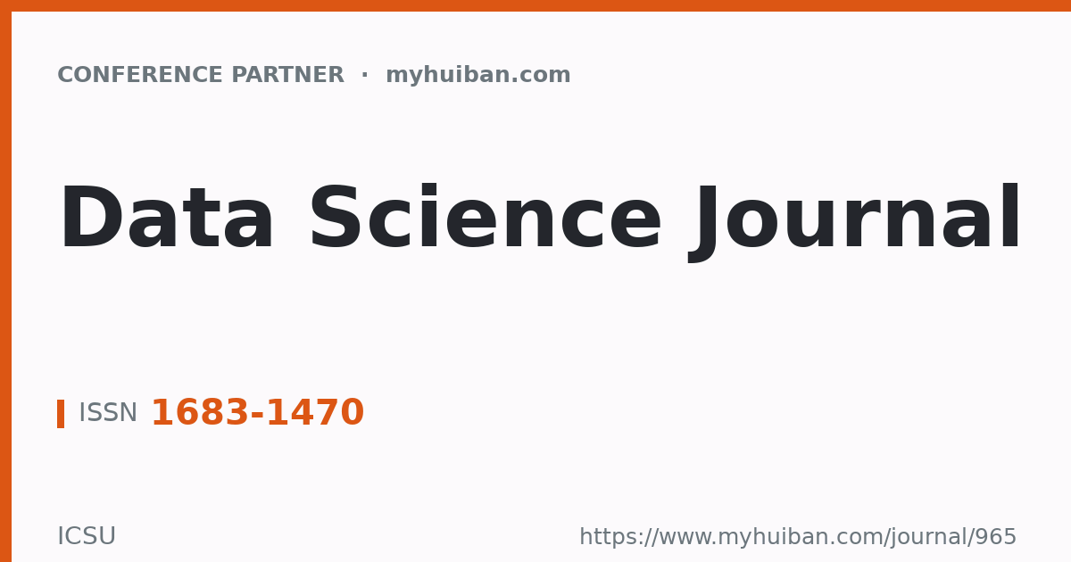 Data Science Journal - Conference Partner